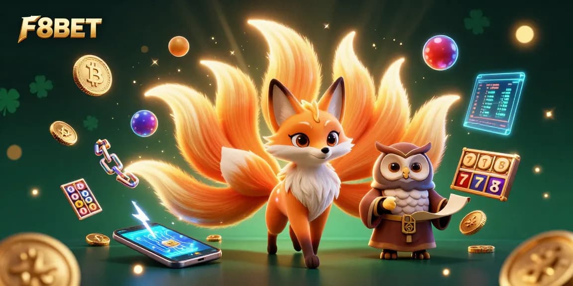 Experience F8BET's vibrant gaming world with dazzling characters and dynamic elements.