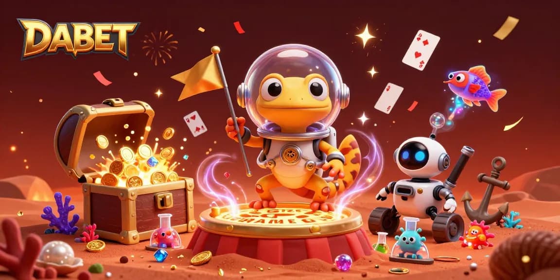 DABET showcases an alien casino adventure where treasures abound amidst vibrant cosmic elements.