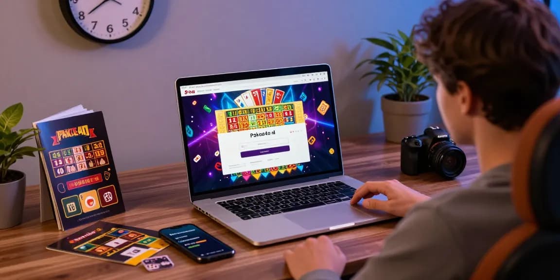 Login experience on pakde4d online gambling platform with engaging game visuals.