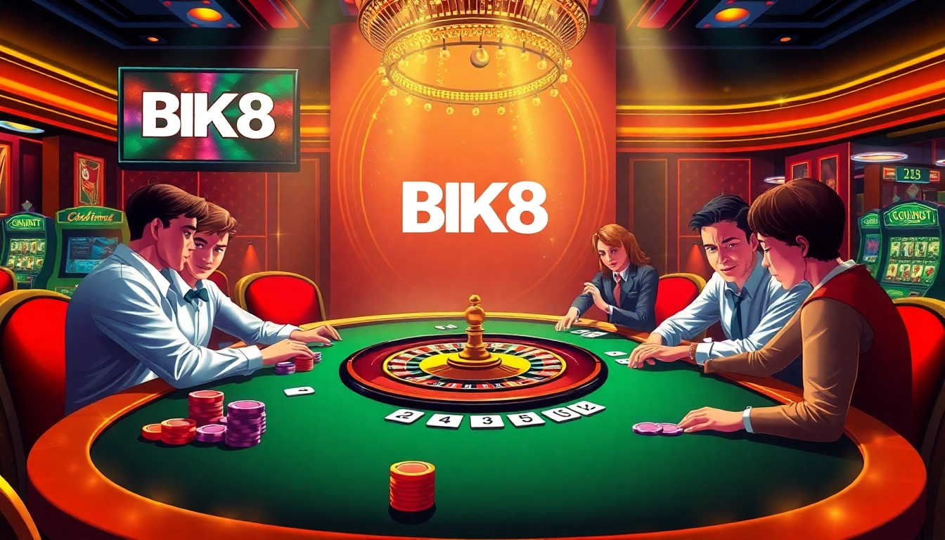 Experience the thrill of BK8 เว็บตรง with vibrant casino tables, poker action, and luxury ambiance.