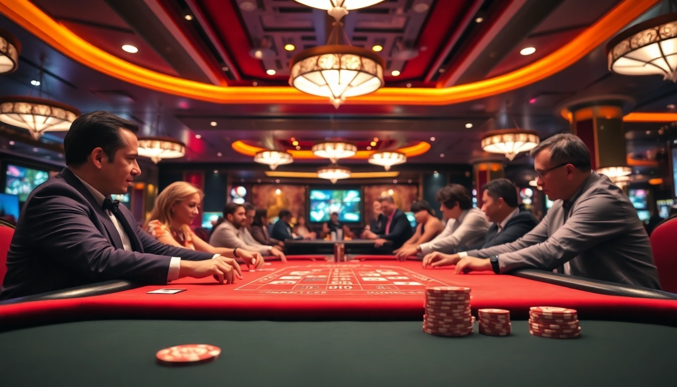 Menggoda pemain dengan ARAHTOGEL dalam suasana kasino yang penuh warna dan energi, menonjolkan pengalaman bermain yang menarik.