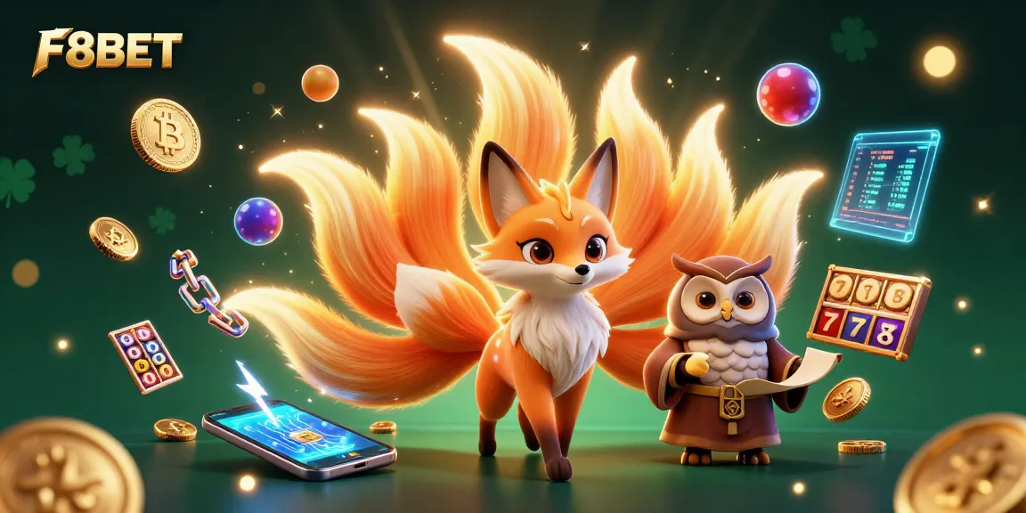 Experience F8BET's vibrant gaming world with dazzling characters and dynamic elements.