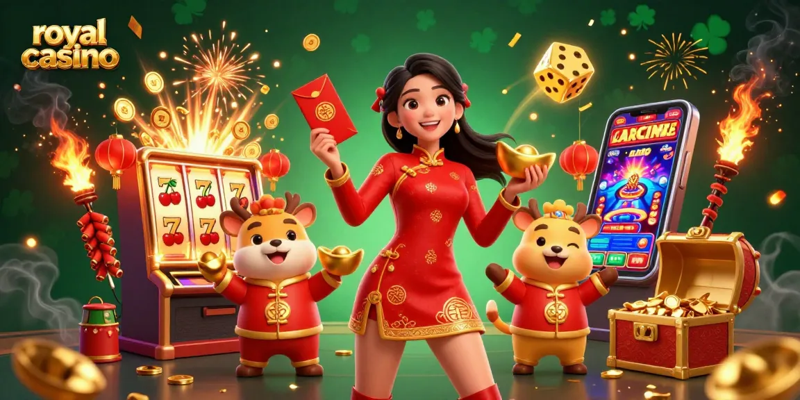 Experience thrilling gameplay at royal casino with vibrant characters and captivating casino elements.