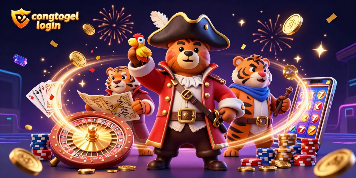 Experience smooth congtogel login with thrilling casino adventures revealed in a vibrant 3D scene