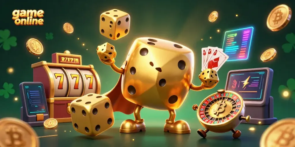 Experience the excitement of game online with engaging characters in a casino scene.