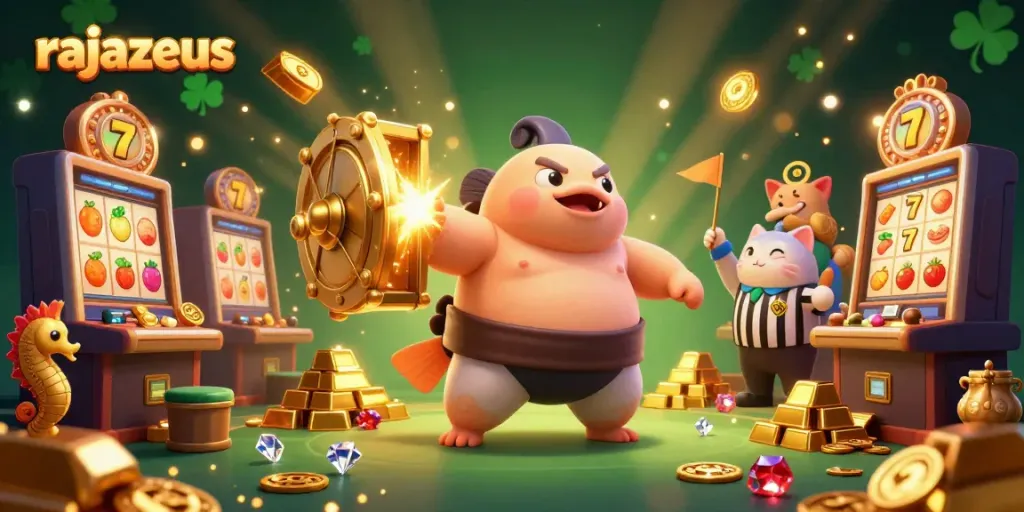 RajaZeus hadir dengan slot mesin dinamis dan karakter ikan fugu bersaing di kasino!