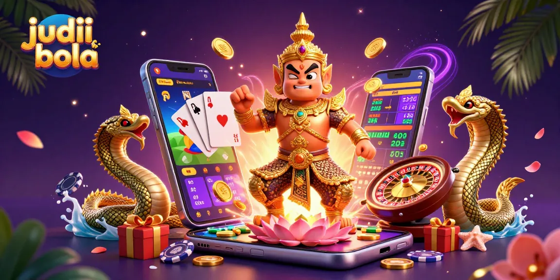 Engage in judi bola with vibrant betting scenes featuring a guardian and interactive elements.