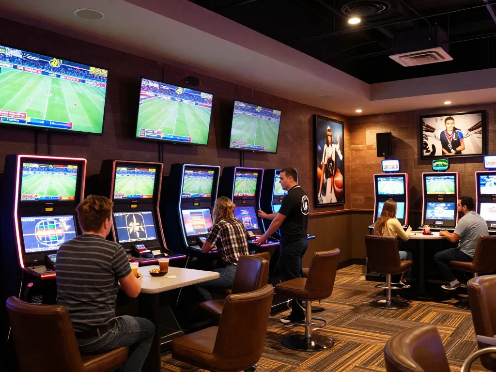 Experience sports betting excitement at SC88 with live event screens and vibrant ambiance