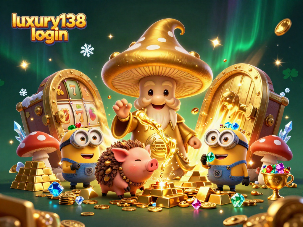 Jelajahi kemewahan dunia kasino dengan luxury138 login dalam ilustrasi 3D menakjubkan.
