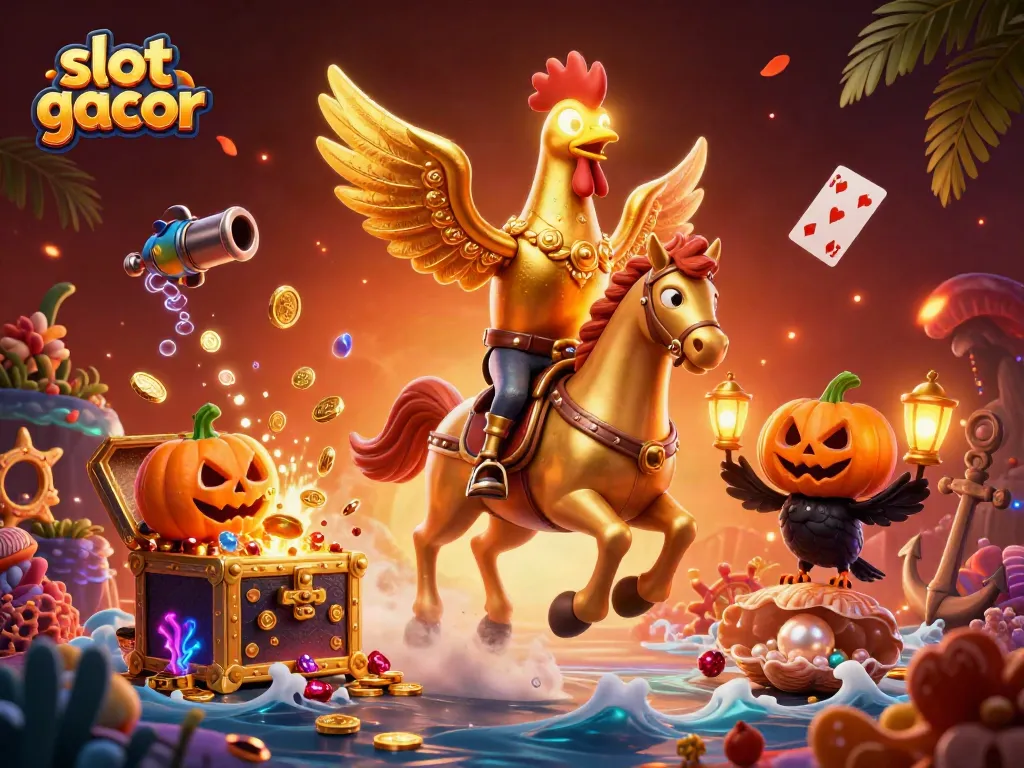Experience thrilling gameplay with slot gacor in this vibrant midnight casino scene.