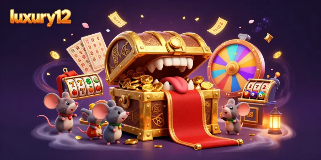 Menangkan hadiah besar dengan bermain slot di luxury12, peti harta karun emas mengundang keberuntungan!