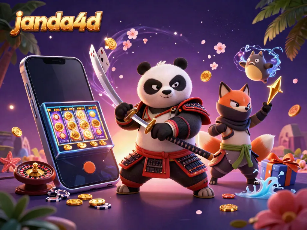 JANDA4D menghidupkan suasana dengan samurai panda dan ninja fox dalam permainan slot yang seru