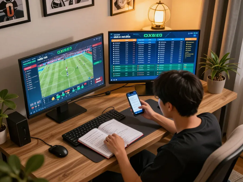 Navigating live sports betting with Nhà cái OXBET through multiple screens for improved strategic choices