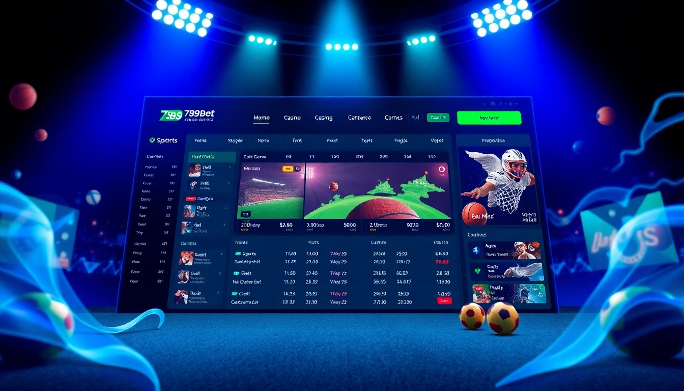 Interactive platform of 789bet.events showcasing vibrant online betting features.