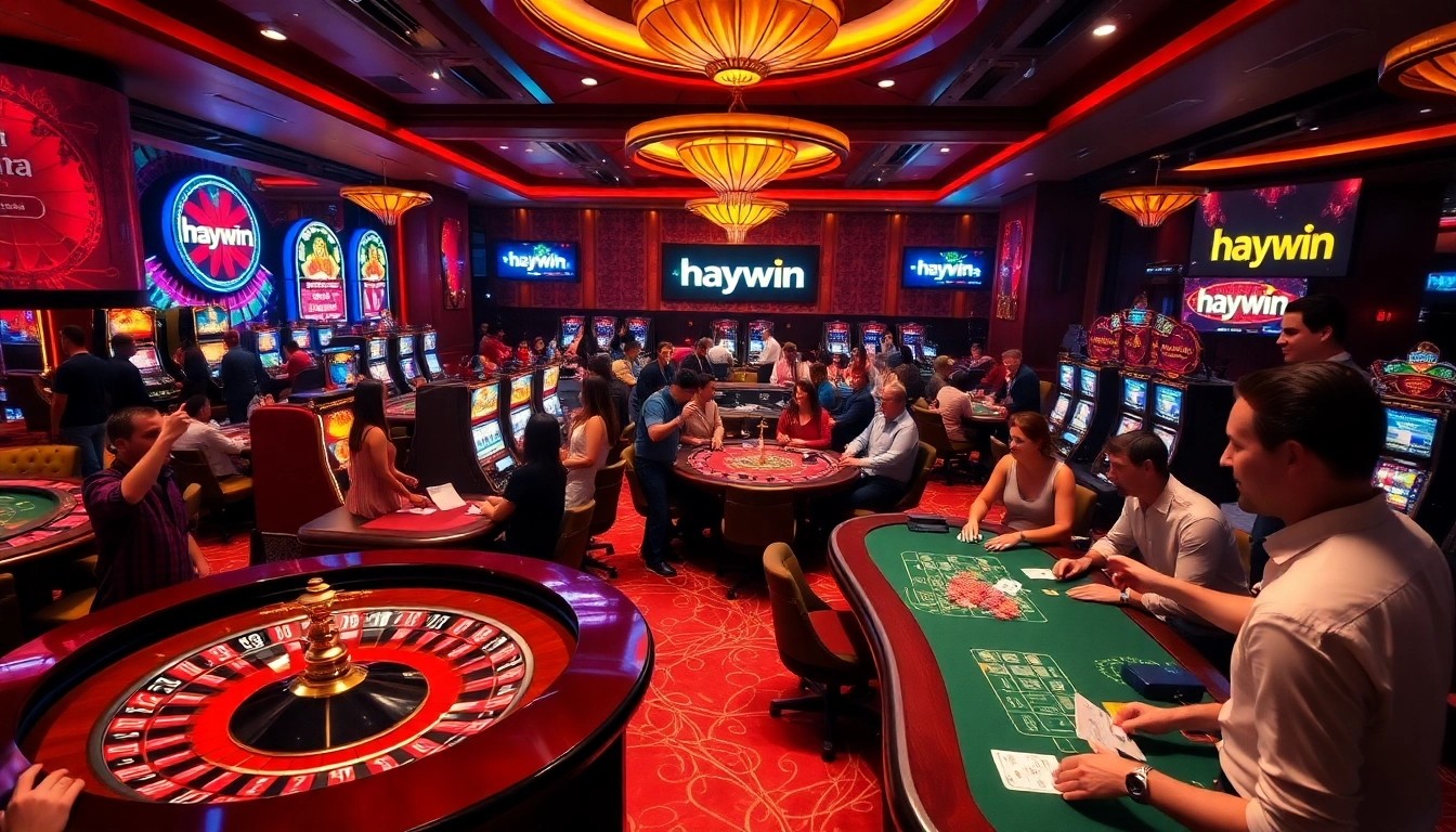 Join the excitement at haywin's luxurious casino gaming experience.