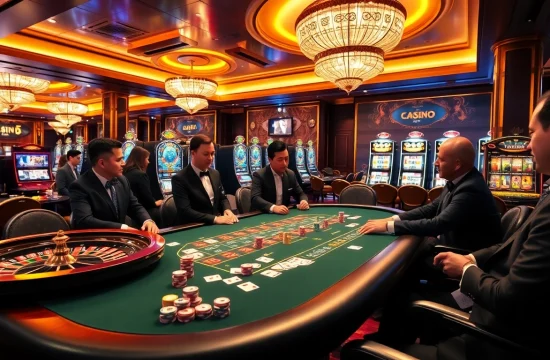Engaging players at a stylish casino table showcasing the excitement of https://xx88.now/.