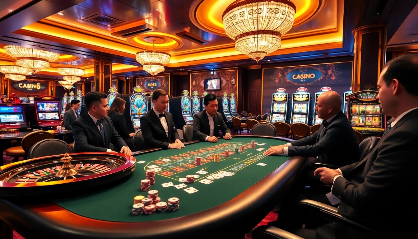 Engaging players at a stylish casino table showcasing the excitement of https://xx88.now/.