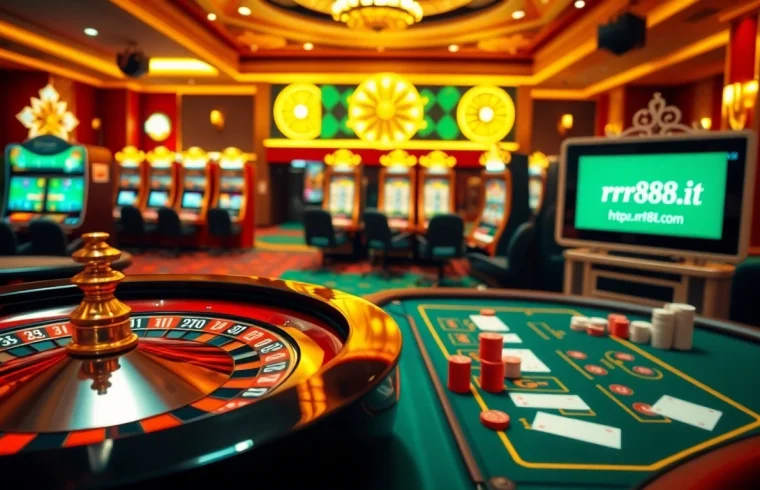 Engage in thrilling casino games at https://rr88it.com/ with this luxurious and exciting setup featuring roulette and poker.