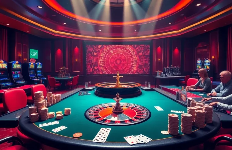 Engage in C168 casino excitement at a luxurious poker table under soft lighting.