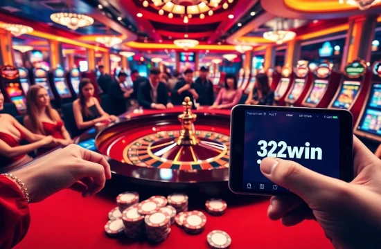 Engage in thrilling gambling experiences at 32win.com with a vibrant casino atmosphere.