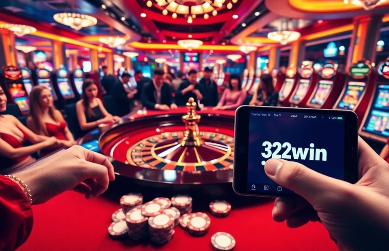 Engage in thrilling gambling experiences at 32win.com with a vibrant casino atmosphere.