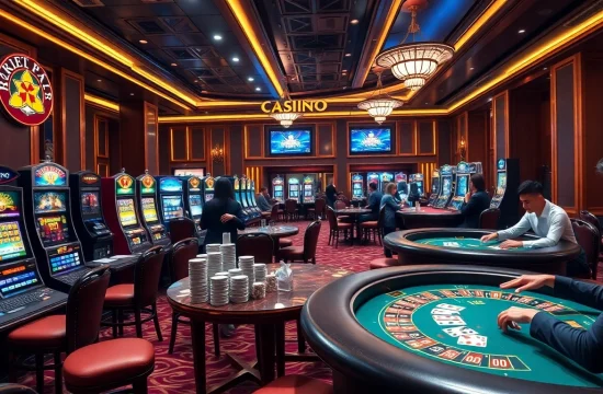 The excitement of winning at http://789winf.com/ showcased in a vibrant casino scene.