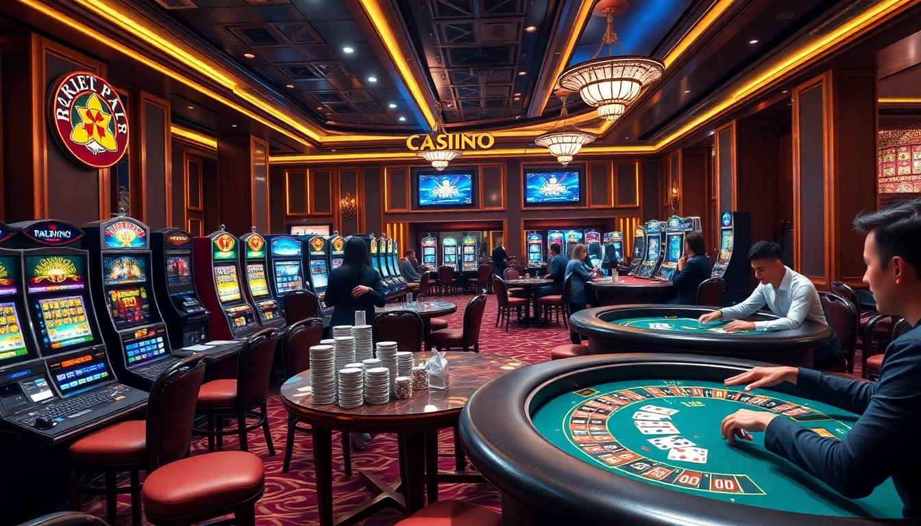 The excitement of winning at http://789winf.com/ showcased in a vibrant casino scene.