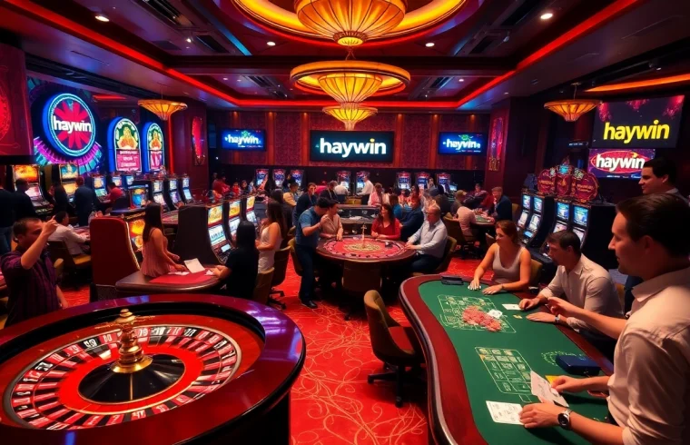 Join the excitement at haywin's luxurious casino gaming experience.
