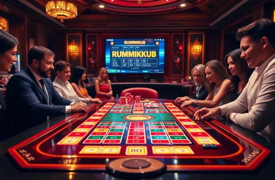 שחקו ברמיקוב אונליין על שולחן קזינו תוסס עם אריחי משחק צבעוניים.