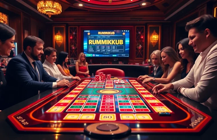 שחקו ברמיקוב אונליין על שולחן קזינו תוסס עם אריחי משחק צבעוניים.