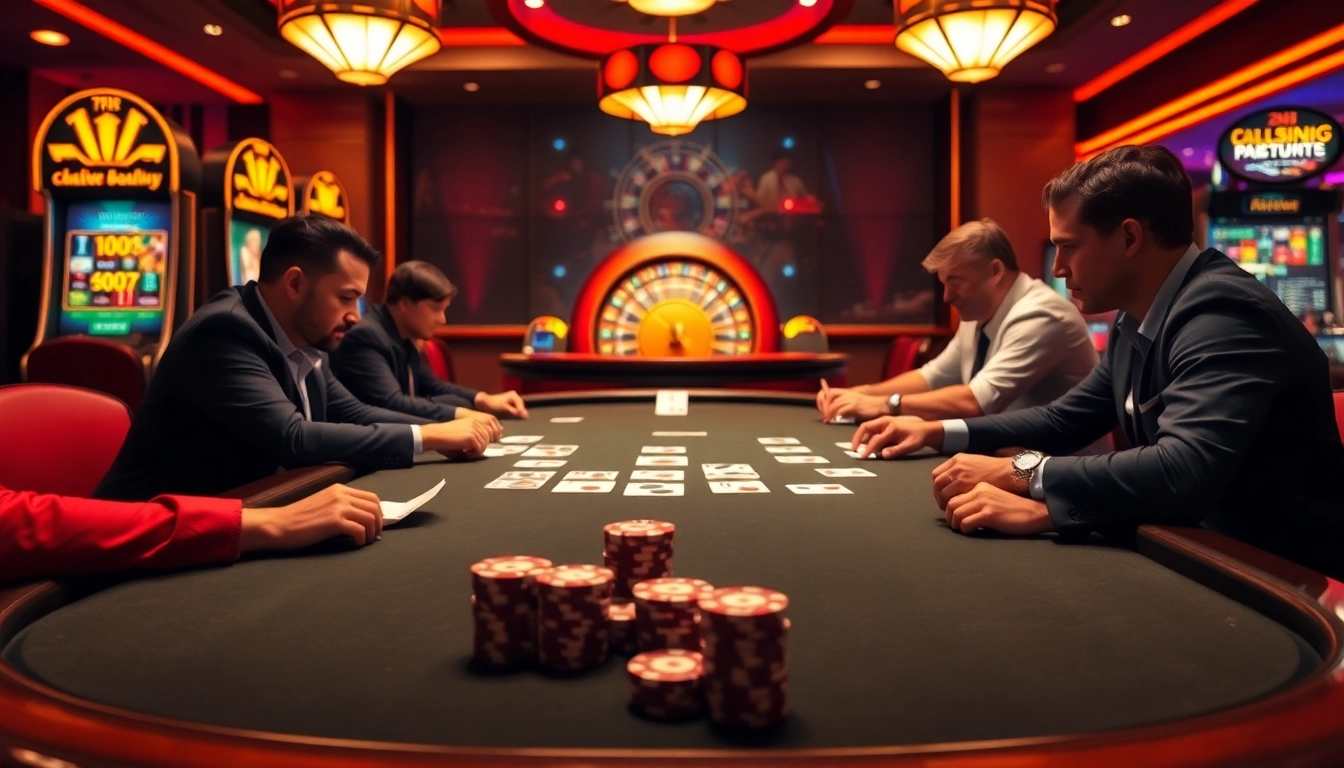 Trải nghiệm lối chơi hấp dẫn tại 24kclub với màn poker căng thẳng và không khí sòng bạc lấp lánh.