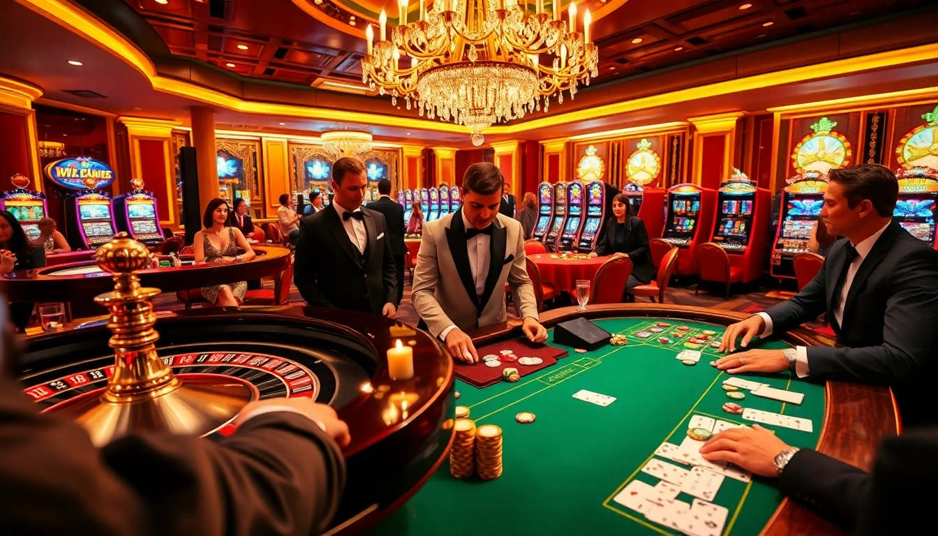 Trải nghiệm sự hồi hộp của cá cược trong một cảnh casino sang trọng phô diễn lối sống Bet VIP.