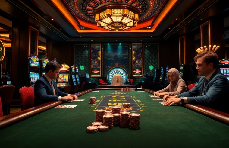 Engage in thrilling games at https://tylebongdatructuyen.org/ featuring a lively casino atmosphere with poker and roulette.