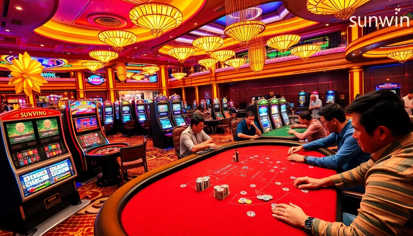 Engage in thrilling gameplay at sunwin's vibrant casino with captivating games and luxurious ambiance.