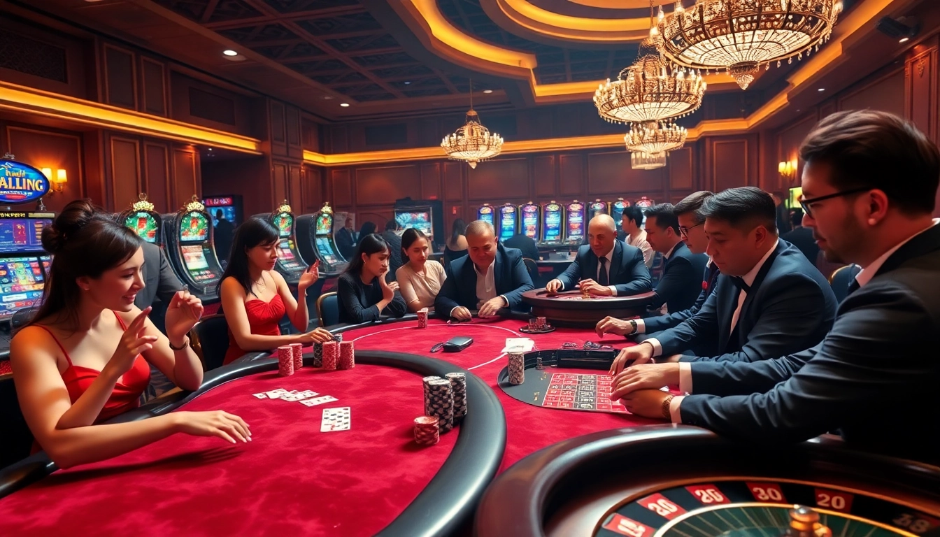Experience vibrant casino action at https://sri.gb.net/ with players enjoying poker, blackjack, and roulette.