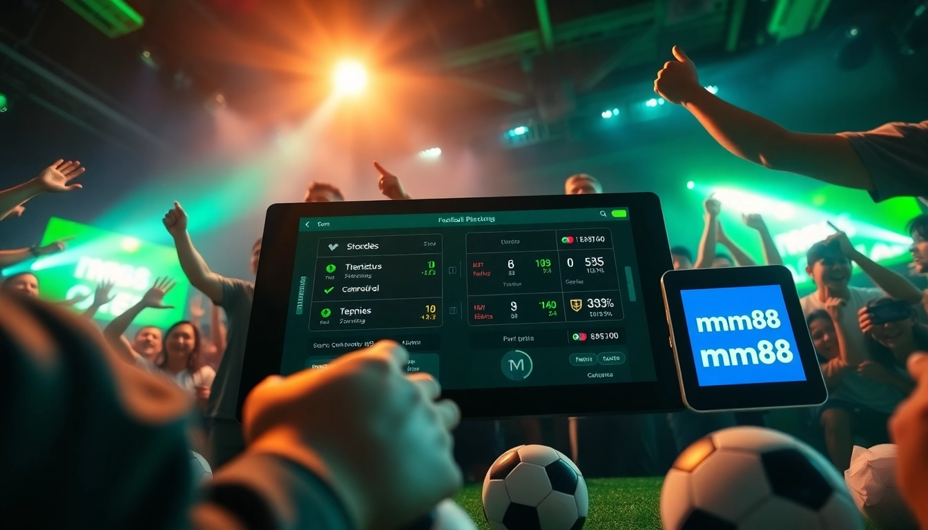 Experience the thrill of mm88 futbol with dynamic football betting visuals and engaging fan interactions.