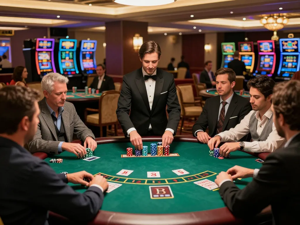 Players engaged and placing bets at an nk88 live blackjack table, highlighting strategic gameplay.