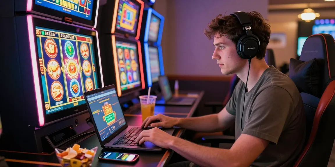 Pajaktoto daftar in an engaging online gaming setup with vibrant visuals, snacks, and focused player.