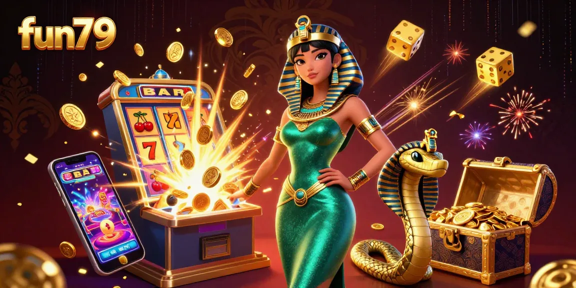 Join the fun79 adventure in an exciting slot game explosion with vibrant visuals and rich treasures.