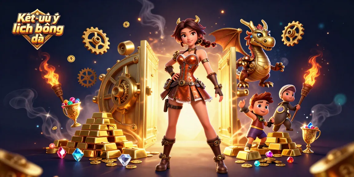 Experience the excitement of Kết quả và lịch thi đấu bóng đá with this vibrant gambling illustration.