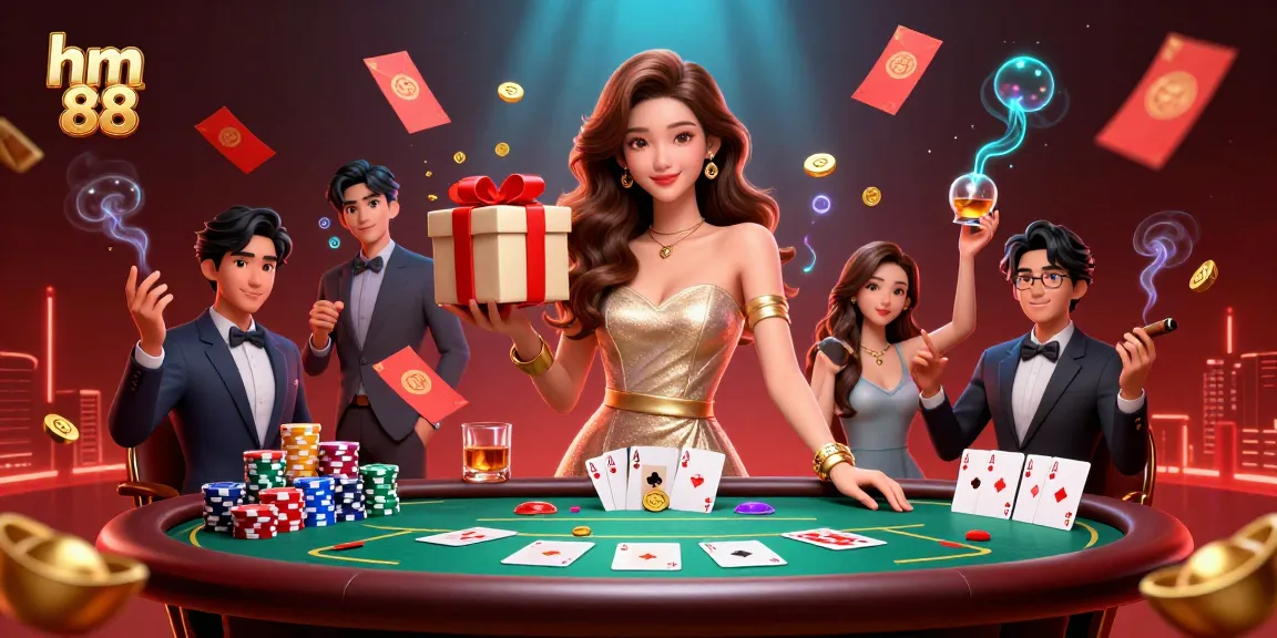 Experience the excitement of hm 88 casino with a stunning Asian woman in festive Lunar New Year attire.