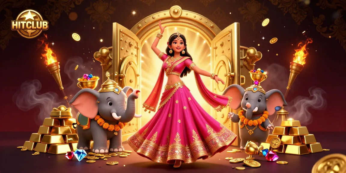 Experience thrilling gameplay at HITCLUB amidst lavish treasures and vibrant visuals.