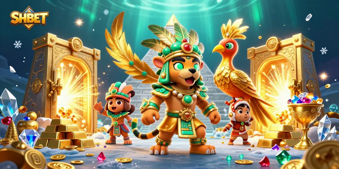Bet on exciting games with SHBET's vibrant casino illustration showcasing treasures and fun.