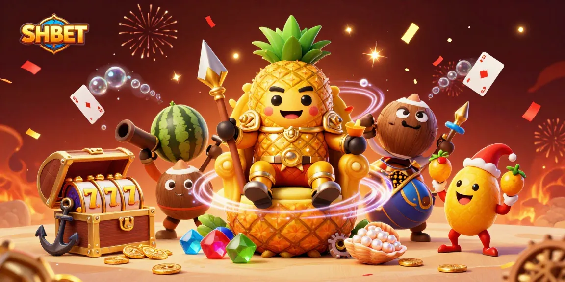 Experience winning moments at SHBET's vibrant beach casino with golden treasures and exciting gameplay.
