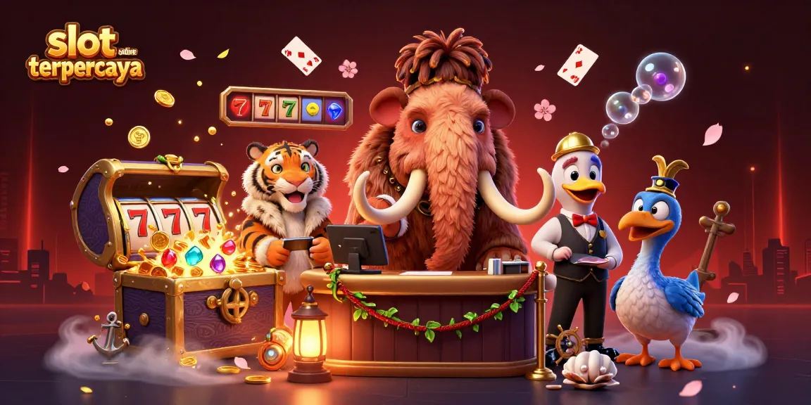 Experience thrilling moments with slot online terpercaya through this vibrant casino illustration.