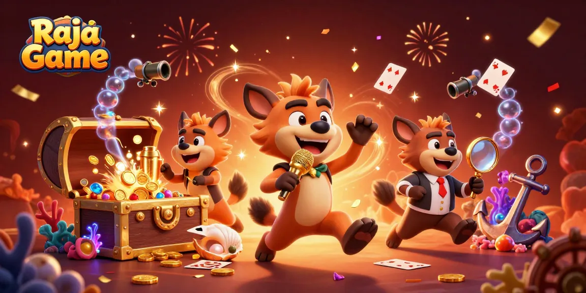Engage in thrilling gameplay at Raja Game while enjoying vibrant casino adventures with hyena characters.