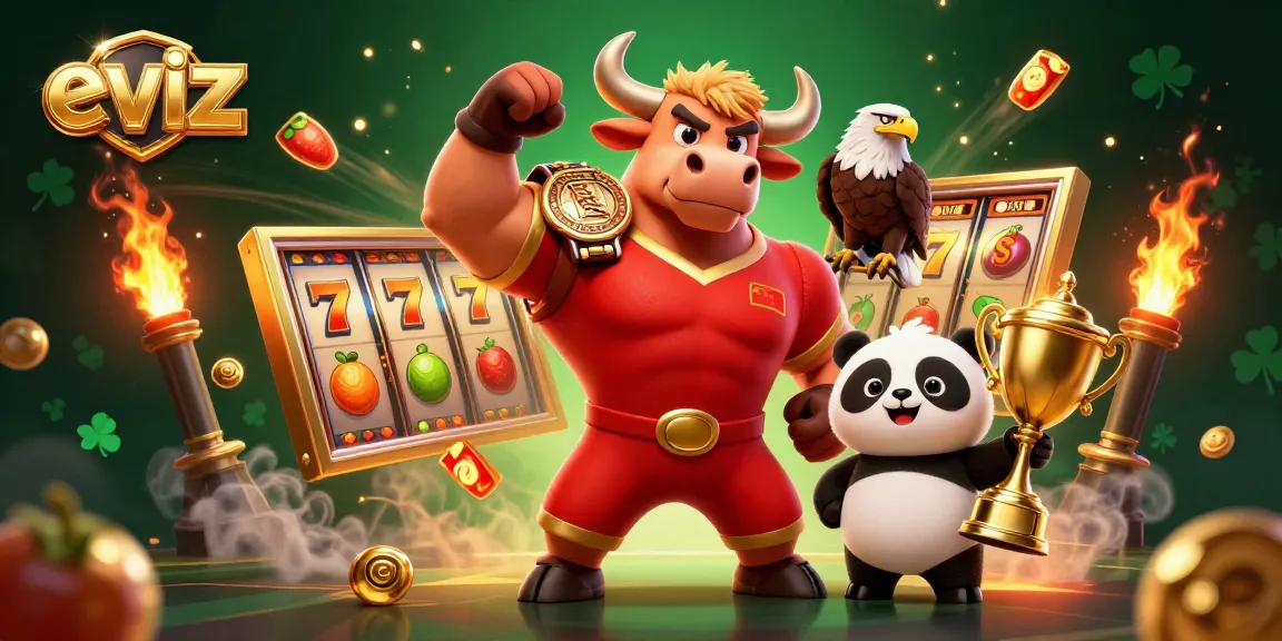 Win big at eviz with fun slots and thrilling jackpots in this vibrant 3D casino illustration.