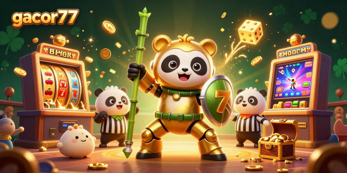 Gacor77 jaminkan pengalaman bermain slot yang mengasyikkan dengan jackpot koin berkilauan dan robot unik dalam arena