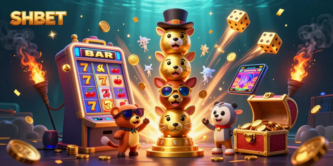 Experience SHBET's thrilling energy with a vibrant scene filled with casino excitement.