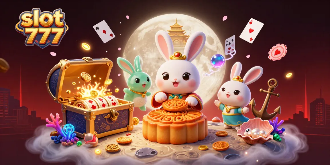 Experience thrilling spins with slot 777 in a vibrant 3D casino illustration featuring iconic gaming symbols.